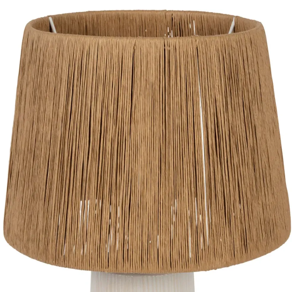 Lampe en céramique écru h48cm - Lignes