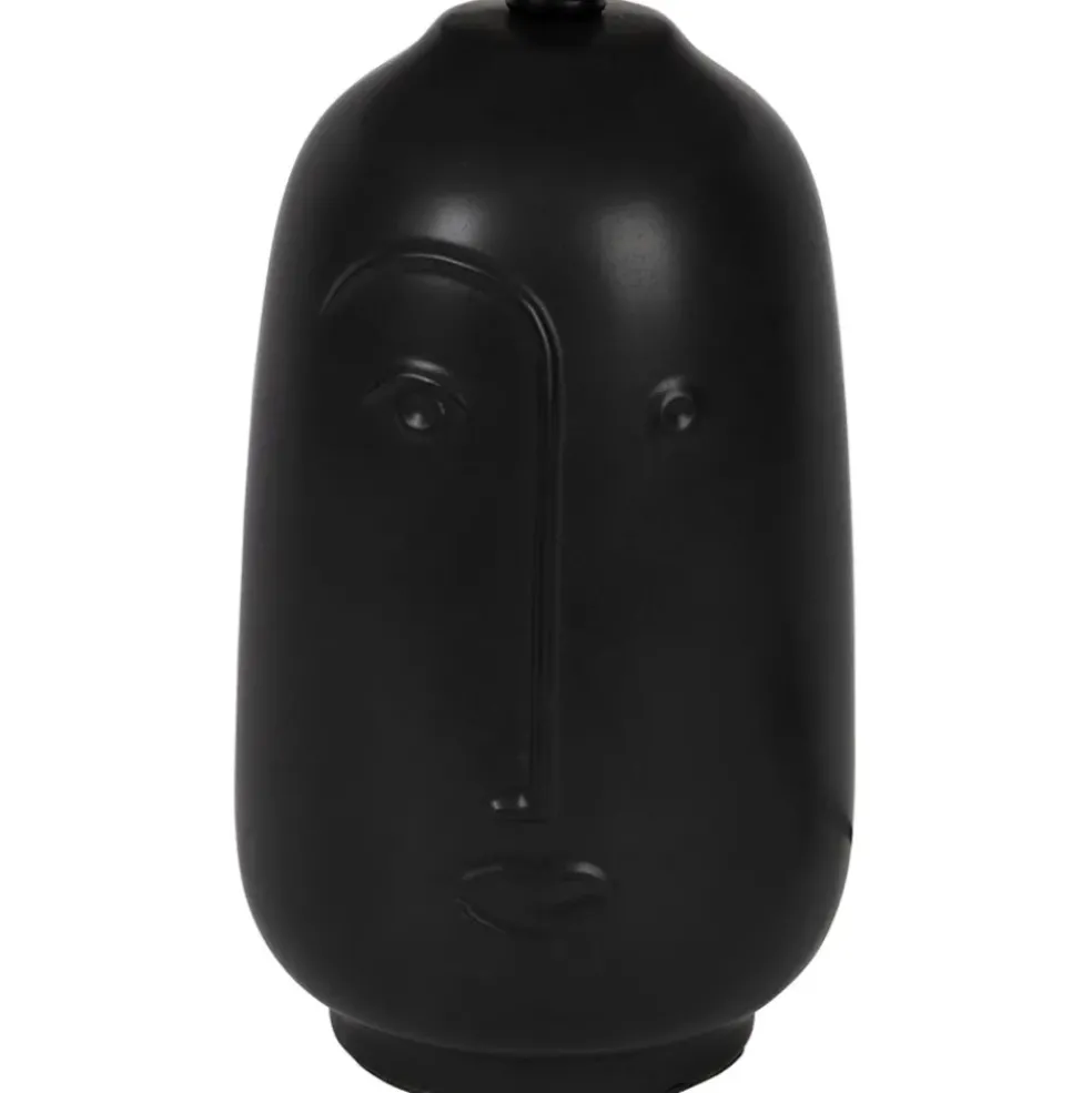 Lampe en céramique et coton noir h41cm - Figura