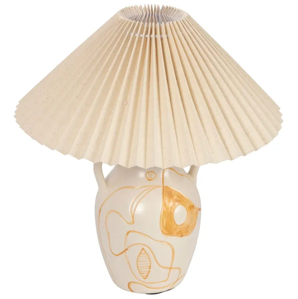 Lampe en céramique terracotta h40cm - Greeka