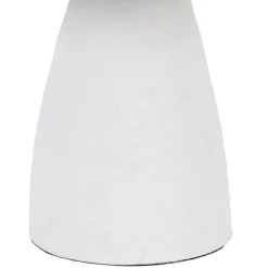 Lampe en fer blanc et jute h41cm - Quintao