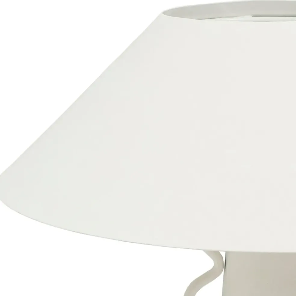 Lampe en fer écru d38xh47cm - Ardecor