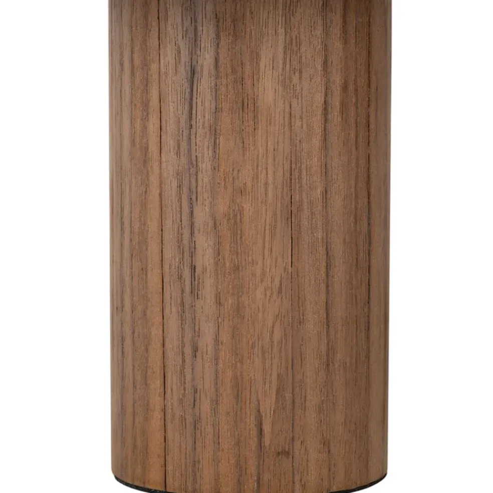 Lampe en fer et pin naturel h30cm - Hera