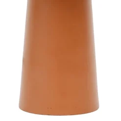 Lampe en fer h36cm terracotta et doré - champart