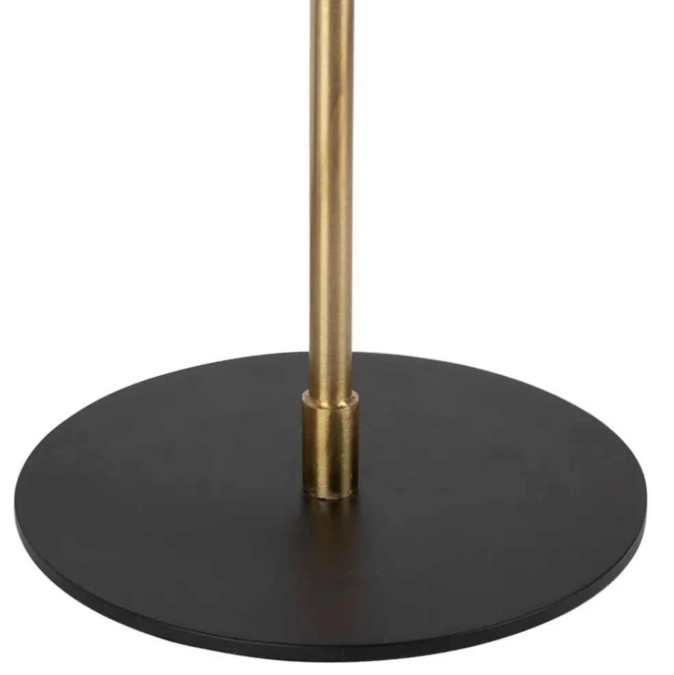 Lampe en fer noir et doré h42cm - Ardecor