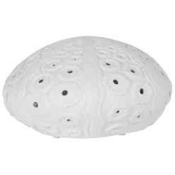 Lampe en porcelaine blanc h12cm - Galet