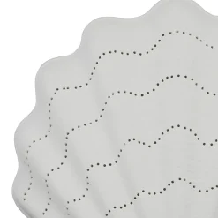 Lampe en porcelaine blanc h21.5cm - Coquillage