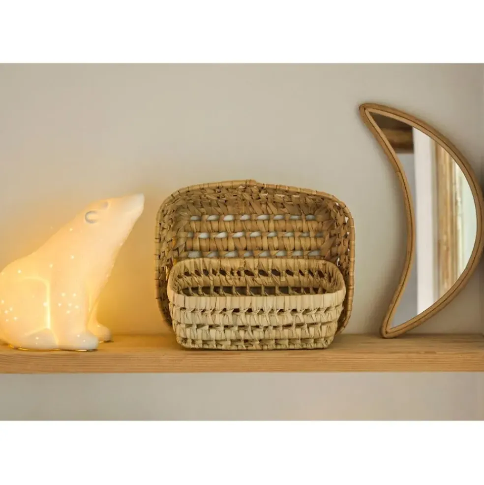 Lampe en porcelaine blanc h18.5cm - Ours Polaire