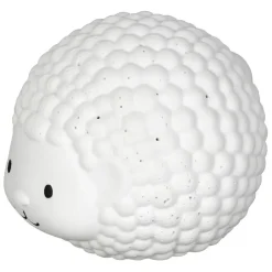 Lampe led hérisson en porcelaine blanc h12cm - Hérisson