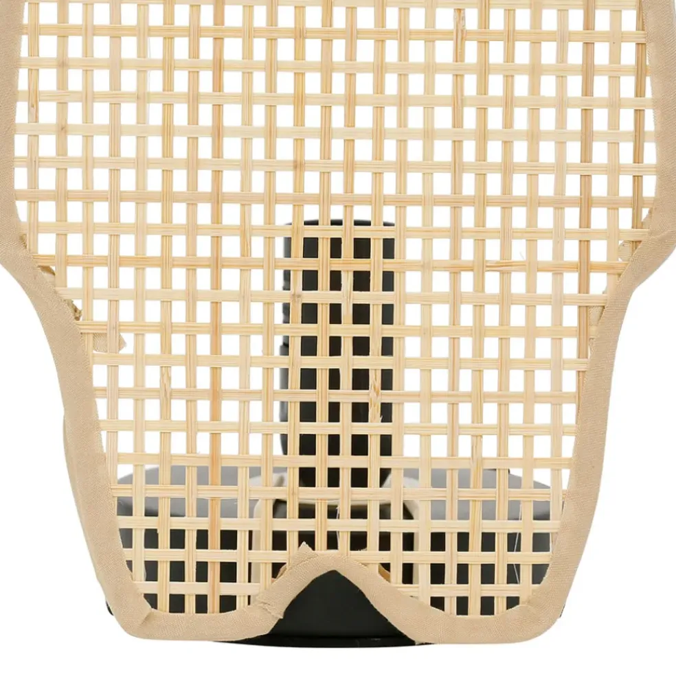 Lampe ours en bambou et fer h24cm - Songes