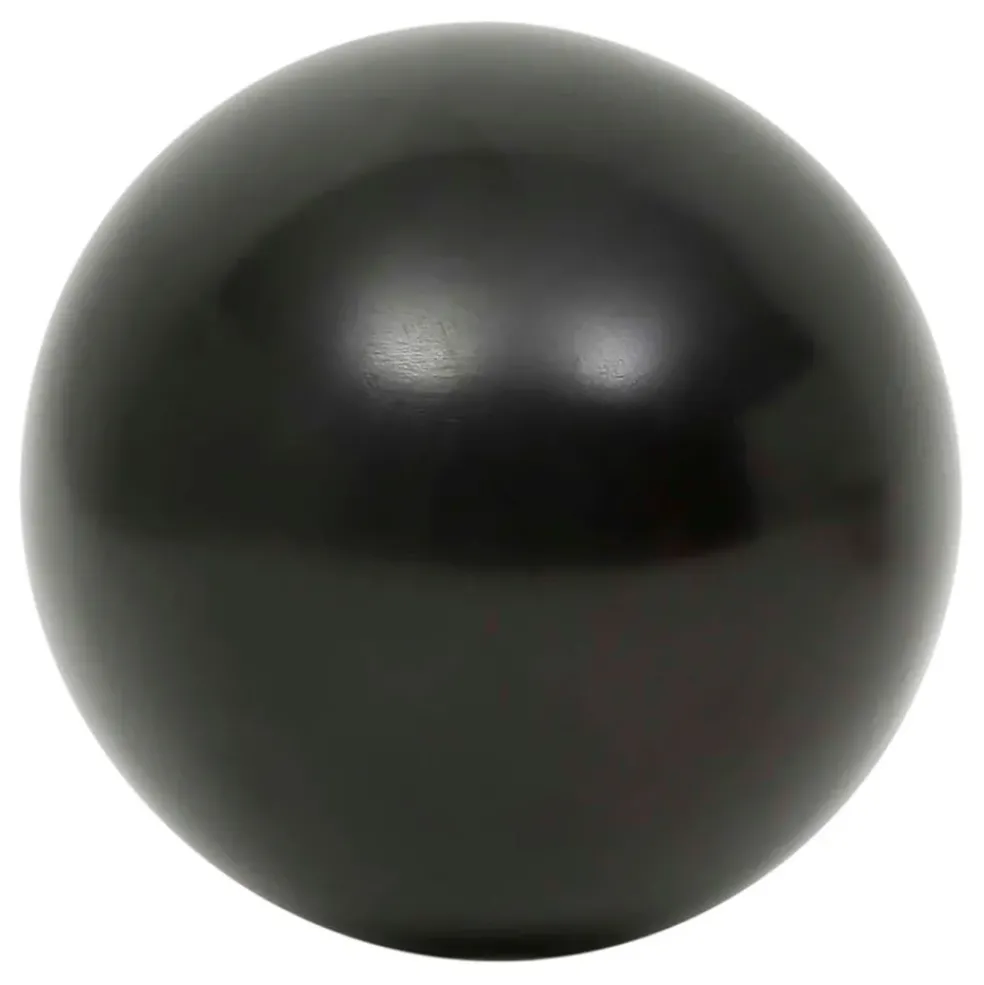 Lot de 6 boules décoratives en résine noir et blanc d10cm - Etnik