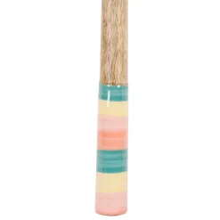 Lot de 2 couverts de salade en manguier multicolore - Patchuca