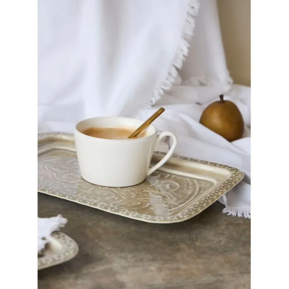 Lot de 2 plateaux en fer grège - Arabise