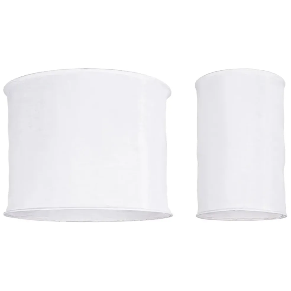 Lot de 2 suspensions en lin ecru h35cm non électrique - Noho