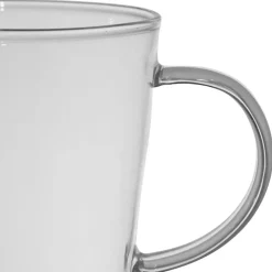 Lot de 4 tasses a thé love en verre multicolore 35cl - Colorea
