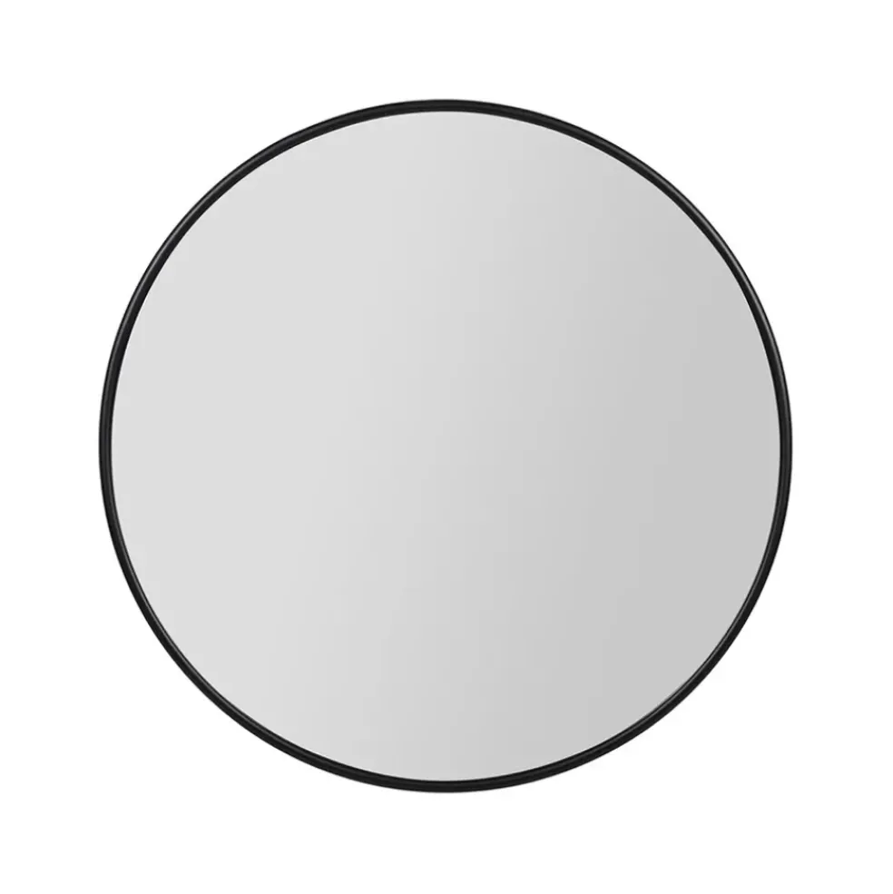 Miroir en fer noir d70cm - Arlequin