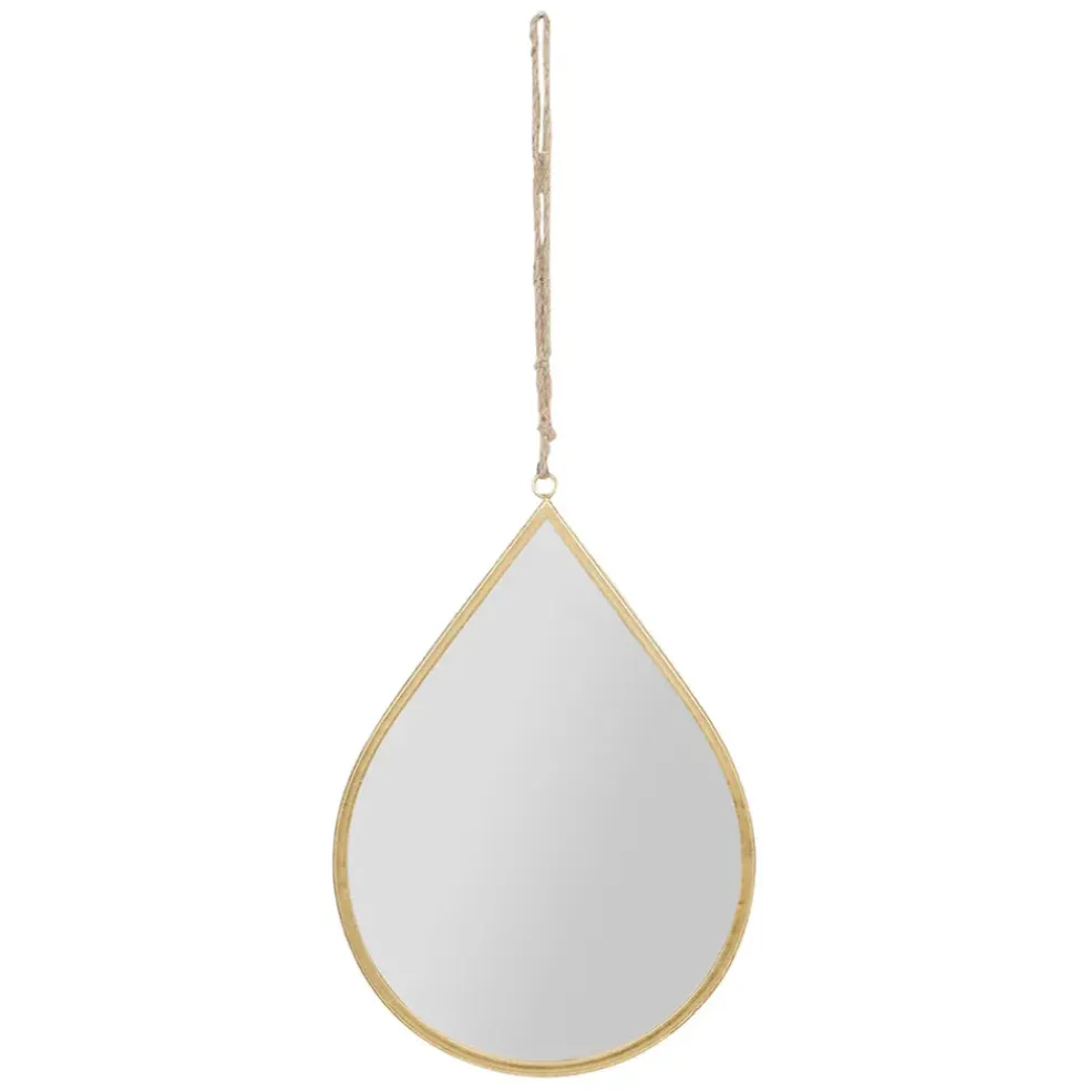 Miroir goute en fer doré 32x46cm - Ornalise