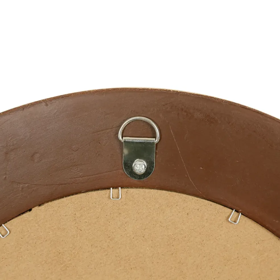 Miroir rond doré D35cm - Drachma