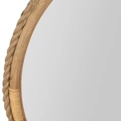 Miroir rond en sapin d53cm - Trappeur