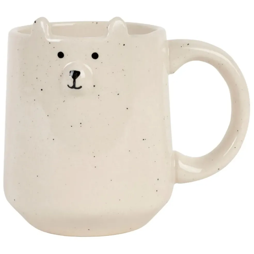Mug en grès ourson blanc 35cl - Sweetdream