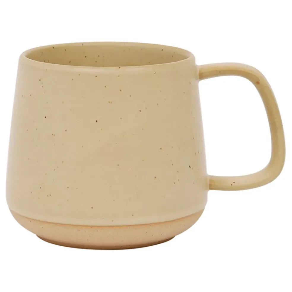 Mug en terre cuite jaune pâle 58cl - Ekume