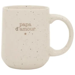 Mug papa en grès blanc 38cl - Beezz