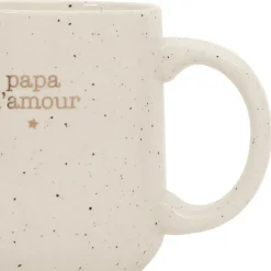 Mug papa en grès blanc 38cl - Beezz