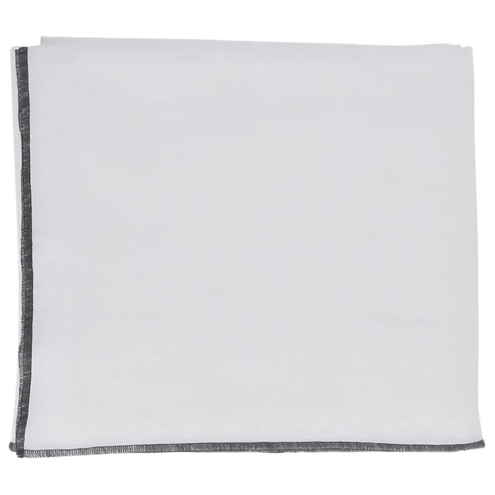 Nappe corino blanc 160x160cm coton lavé 170g/m2