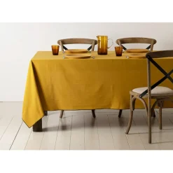 Nappe corino cumin 320x160cm coton lavé 170g/m2