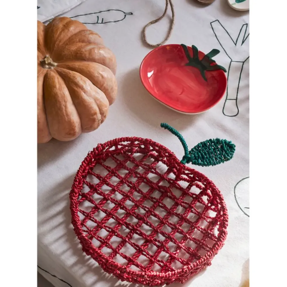 Nappe en coton écru 250x145cm - P'tit légumes