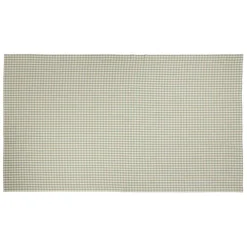 Nappe en coton vichy sauge 250x150cm - Campagne