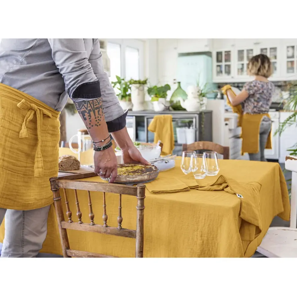 Nappe safran 150x250cm - Gaia