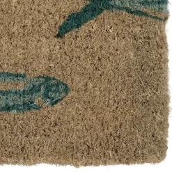 paillasson rivière de poisson bleu 73x43cm