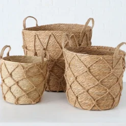 Panier en zostère naturel 33x33cm - Katunia
