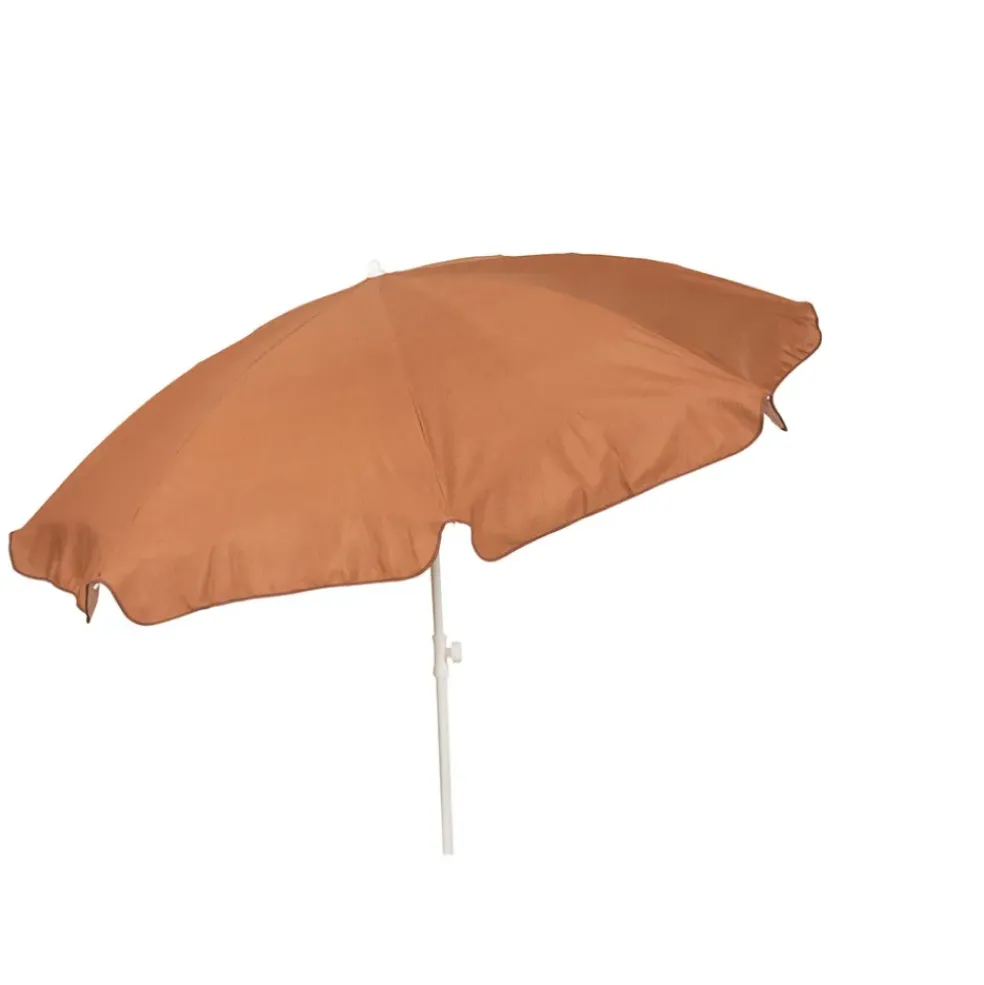 Parasol de plage en coton terracotta d200xh200cm - Colors