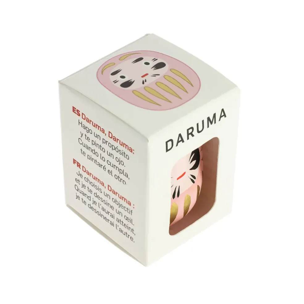 Petit daruma rose affection
