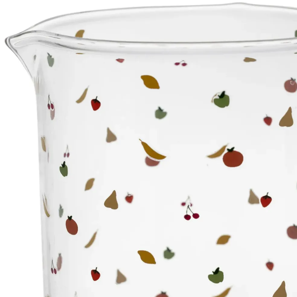 Pichet en verre multicolore 1l - Les Fruits