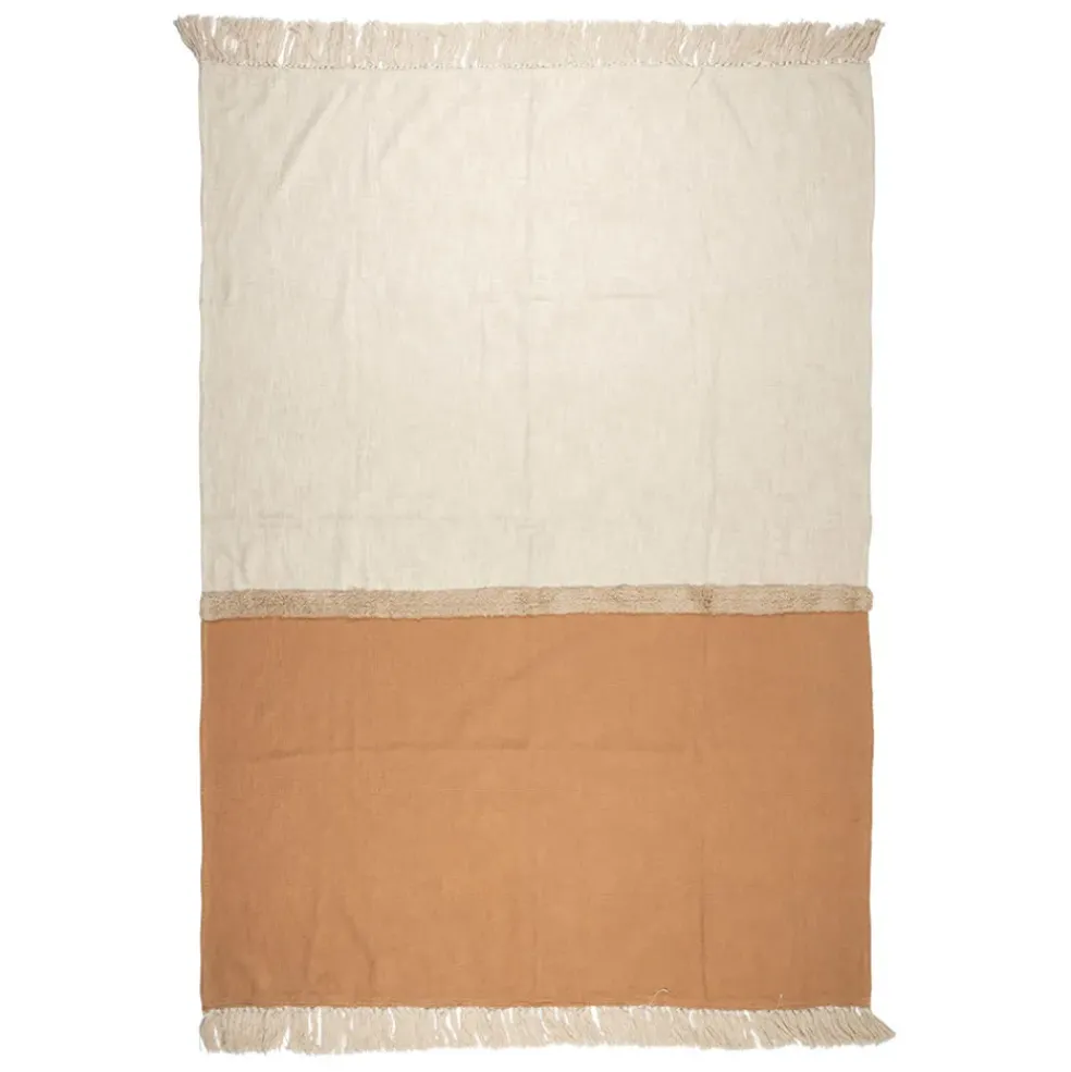 Plaid en coton nude 170x130cm - Neo