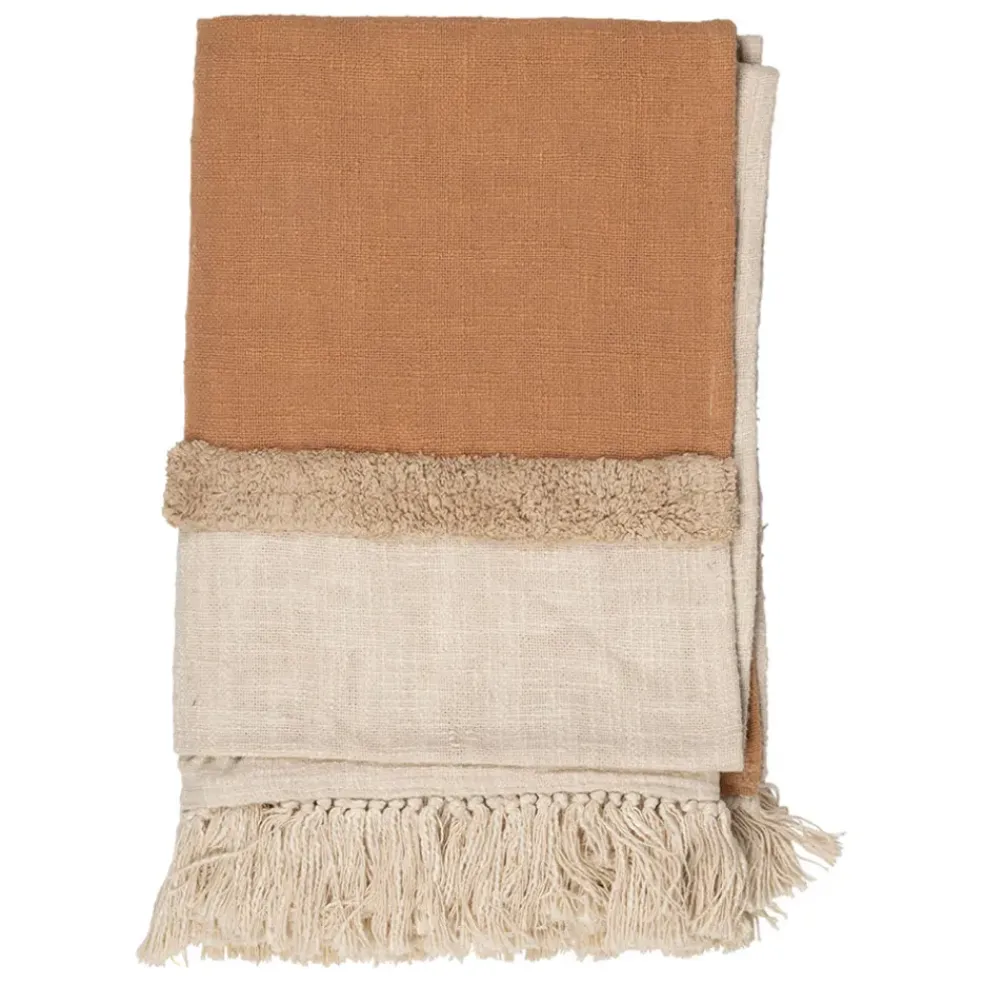 Plaid en coton nude 170x130cm - Neo