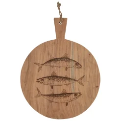 Planche à découper poisson en acacia naturel 50x40cm - Dalbert