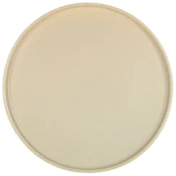 Plat rond en grès amande d33cm - Sweet Leaves