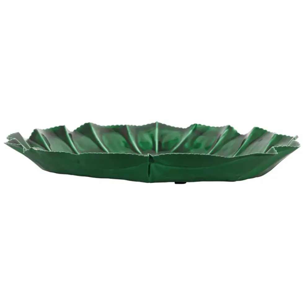 Plateau chou en fer vert d40cm