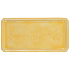 Plateau en fer jaune 30x15cm - Allegra