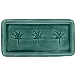 Plateau en fer émeraude 30x15cm - Allegra