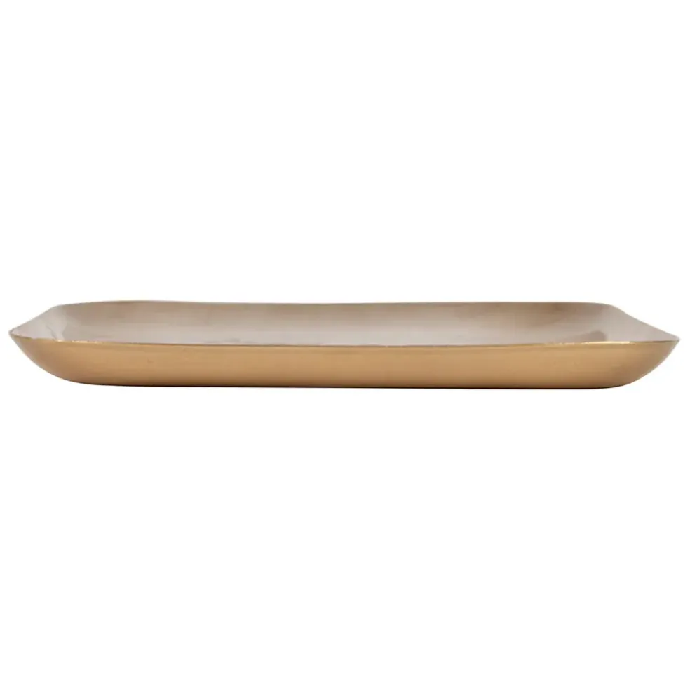 Plateau fraisier en fer multicolore 16x16cm - Botanique
