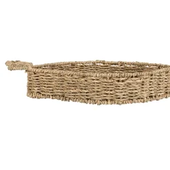 Plateau poire en jonc de mer naturel 22x38cm - Les Fruits