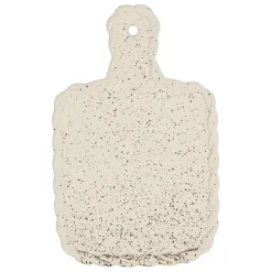 Plateau tapas en grès beige 28x18cm - Aurore