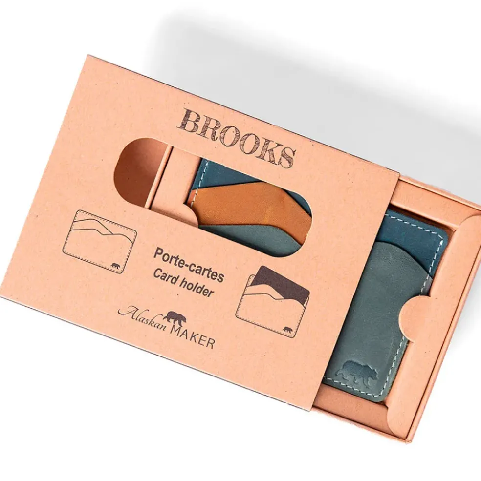 Portefeuille brooks en cuir fjord