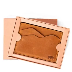 Portefeuille brooks en cuir cognac
