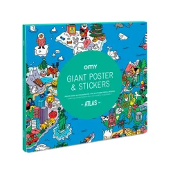 Poster & stickers 70x100cm - atlas