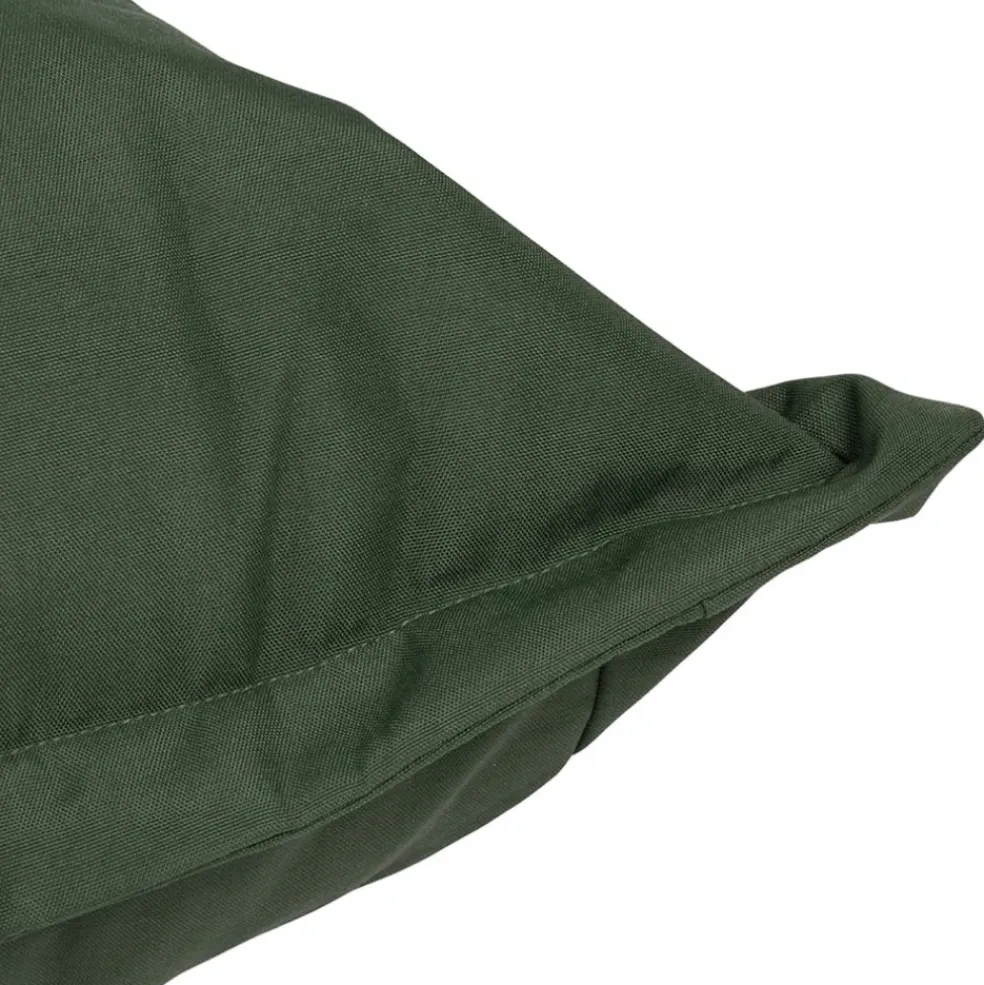 Pouf d'extérieur en tissu vert 95x95cm - Sola